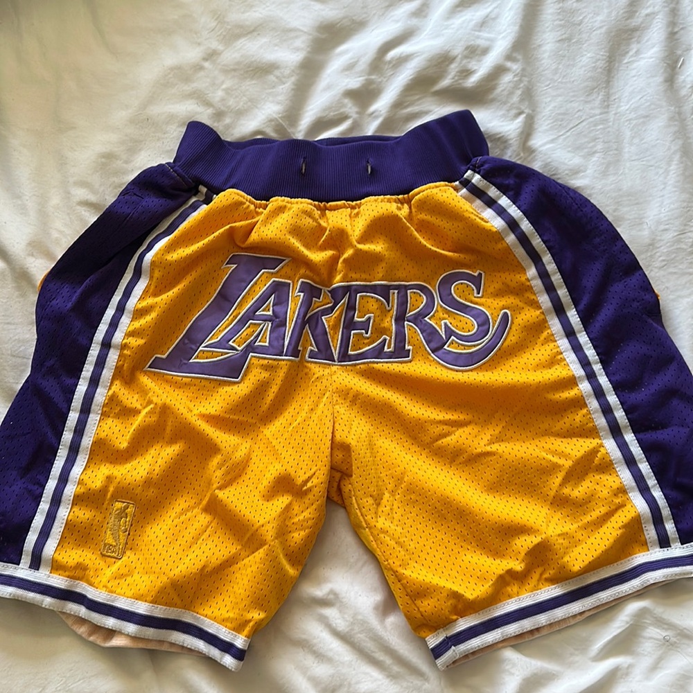 Women/kids Laker shorts